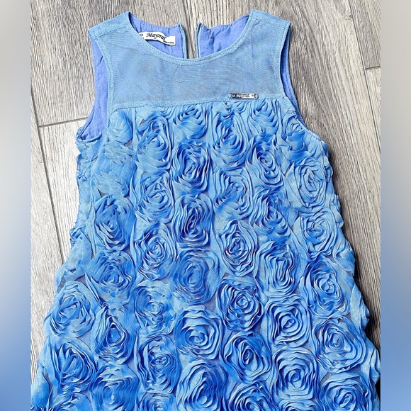 Adorable "Spring/Easter Mayoral Periwinkle Girls Dress"  Size 3 - Picture 2 of 3